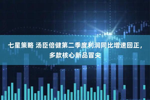 七星策略 汤臣倍健第二季度利润同比增速回正，多款核心新品冒尖