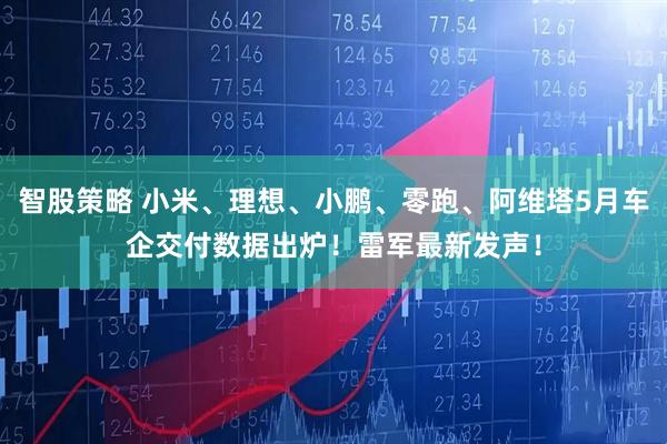 智股策略 小米、理想、小鹏、零跑、阿维塔5月车企交付数据出炉！雷军最新发声！